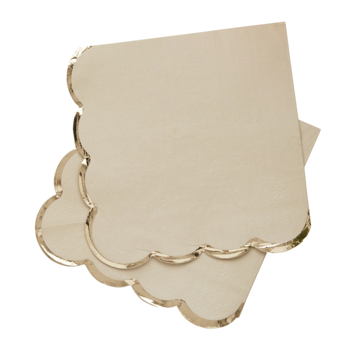 Imagen 0 de Pack 16 servilletas papel 16x16,5cm champán Liragram  beige