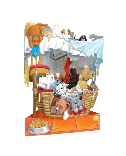 Cartão Swing Cards Cachorros - Bege Bege / Branco-1