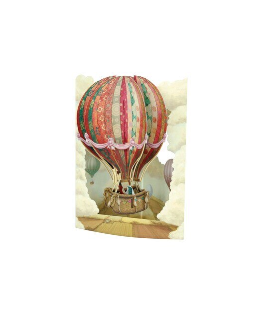 Cartão Swing Cards Balão Aerostático - Vermelho Vermelho / Bege-1