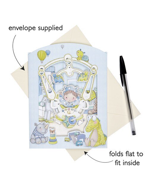 Cartão Swing Cards Baby Boy - Azul Azul / Verde-2
