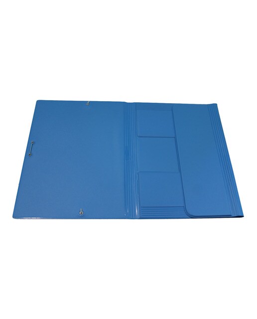 Pasta Fólio de Abas PVC com Elásticos celeste Saro 1