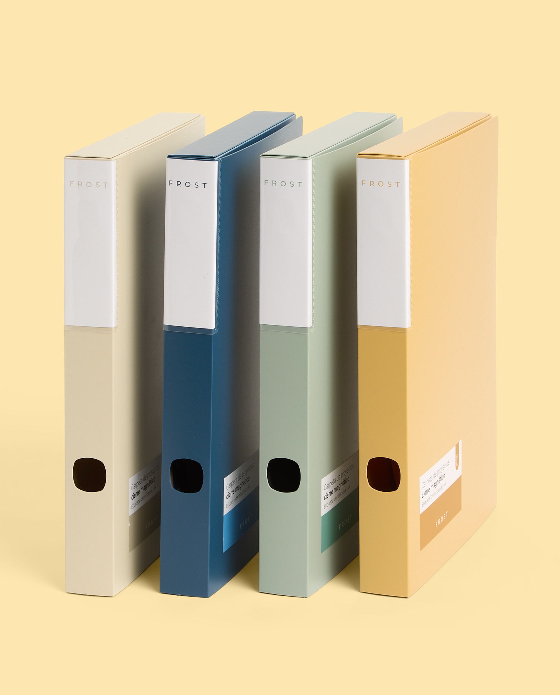 Pasta de Projetos Frost de Lombada 3,5 cm Azul-3
