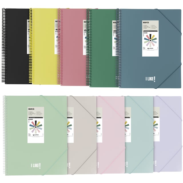 Imagen 0 de Carpeta de fundas maxiplas polipropileno 30 fundas. Like. Grafoplás. Surtido.