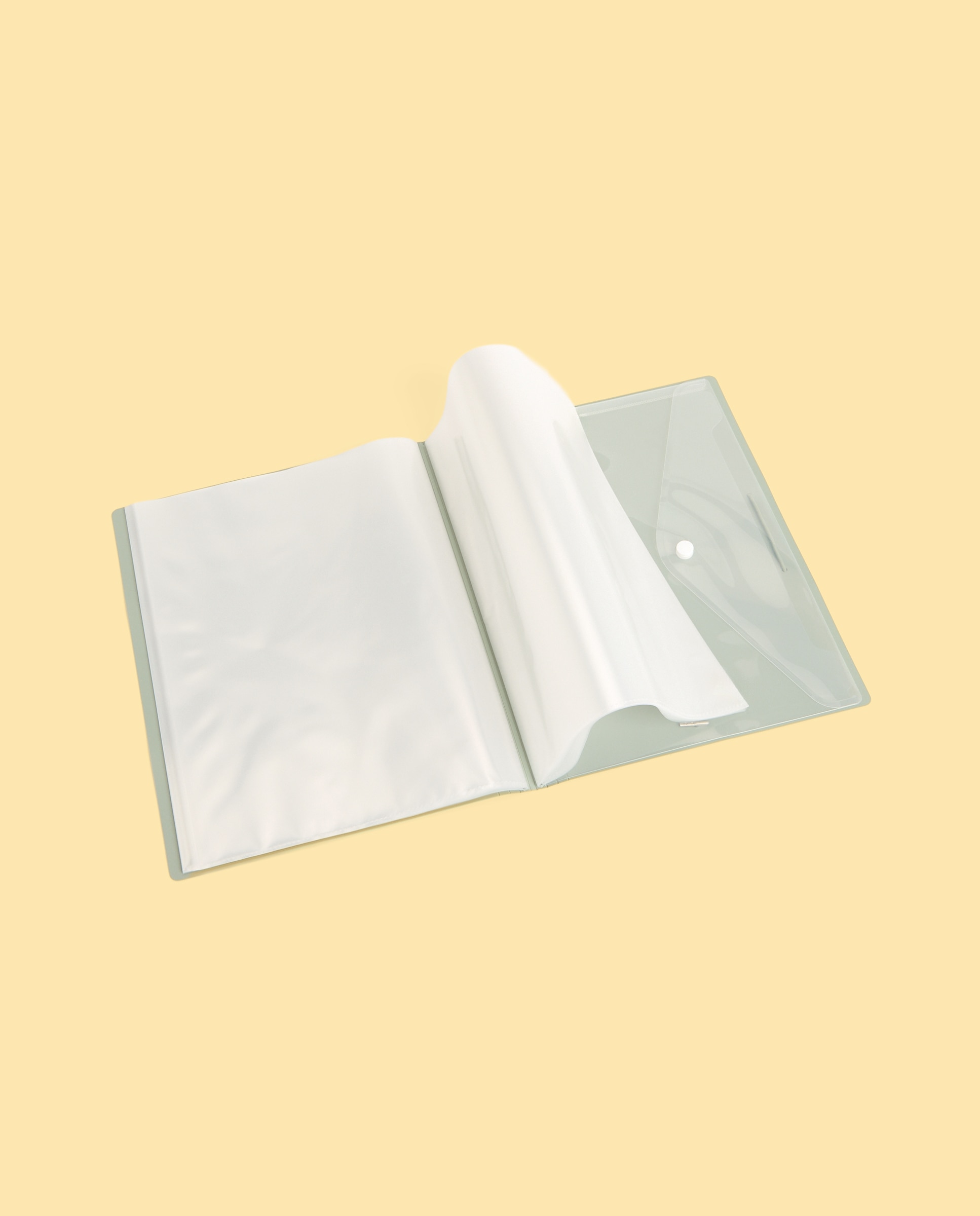 Pasta 30 Micas Soldadas Transparentes A4 Frost Verde-2