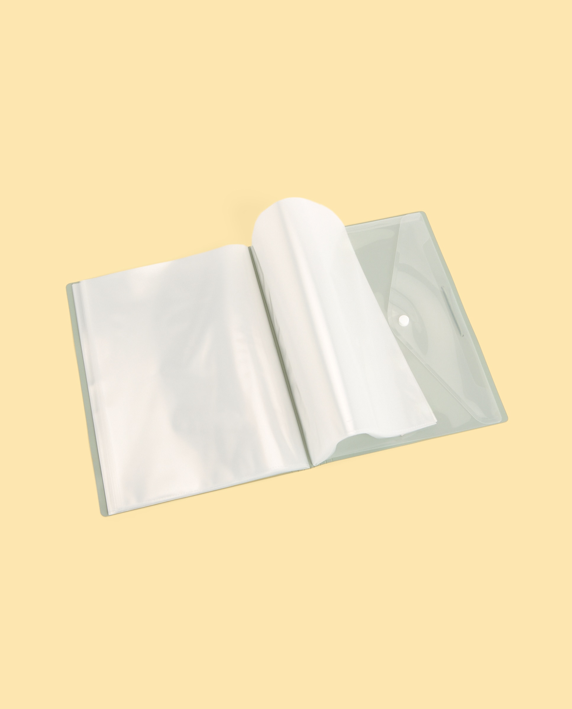 Pasta 40 Micas Soldadas Transparentes A4 Frost Verde-2