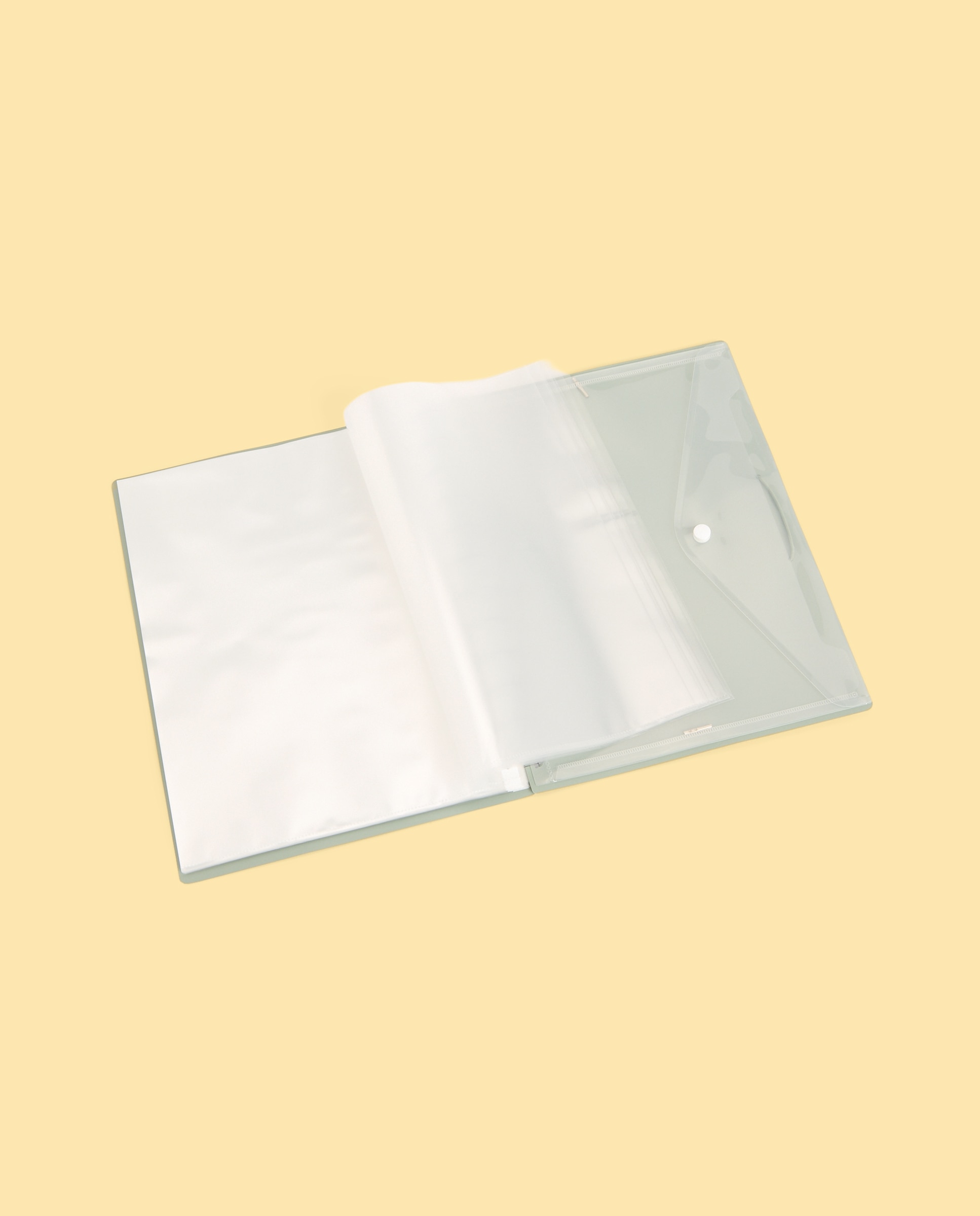 Carpeta 30 Micas Extraíveis Transparentes A4 Frost Verde-2