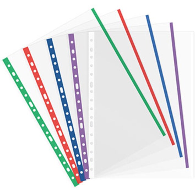 Imagen 0 de Bolsa 25 fundas polipropileno FOLIO con indicadores colores vivos. Grafoplás. Surtido.