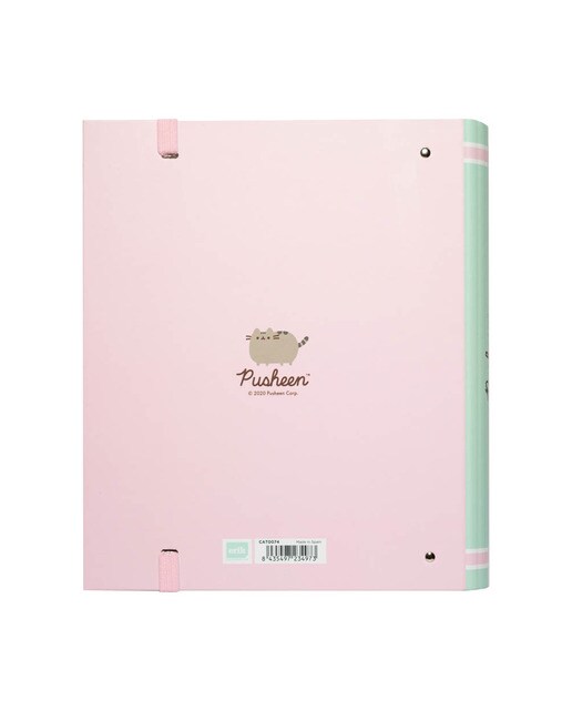 Pasta de 4 Argolas Perfurada Premium Pusheen Foodie Collection Verde Verde-2
