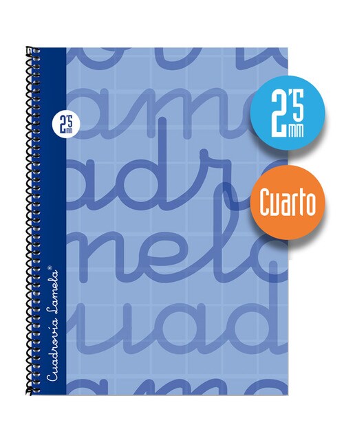 Imagem 0 de Caderno Espiral Lamela Tamanho Quatro 80 Folhas Cuadrovía 2,5 mm Capa Dura