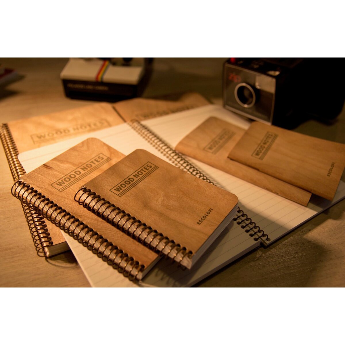 Espiral Wood Notes 130X210 70 Folhas 90 G Escolofi Liso Castanho-4