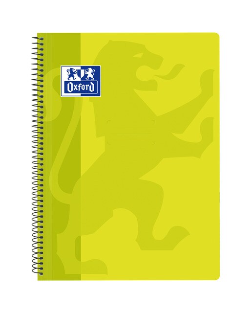Imagem 0 de Caderno Espiral School Plástico Tamanho Fólio 80 Folhas quadriculadas 4 x 4 mm Capa de plástico