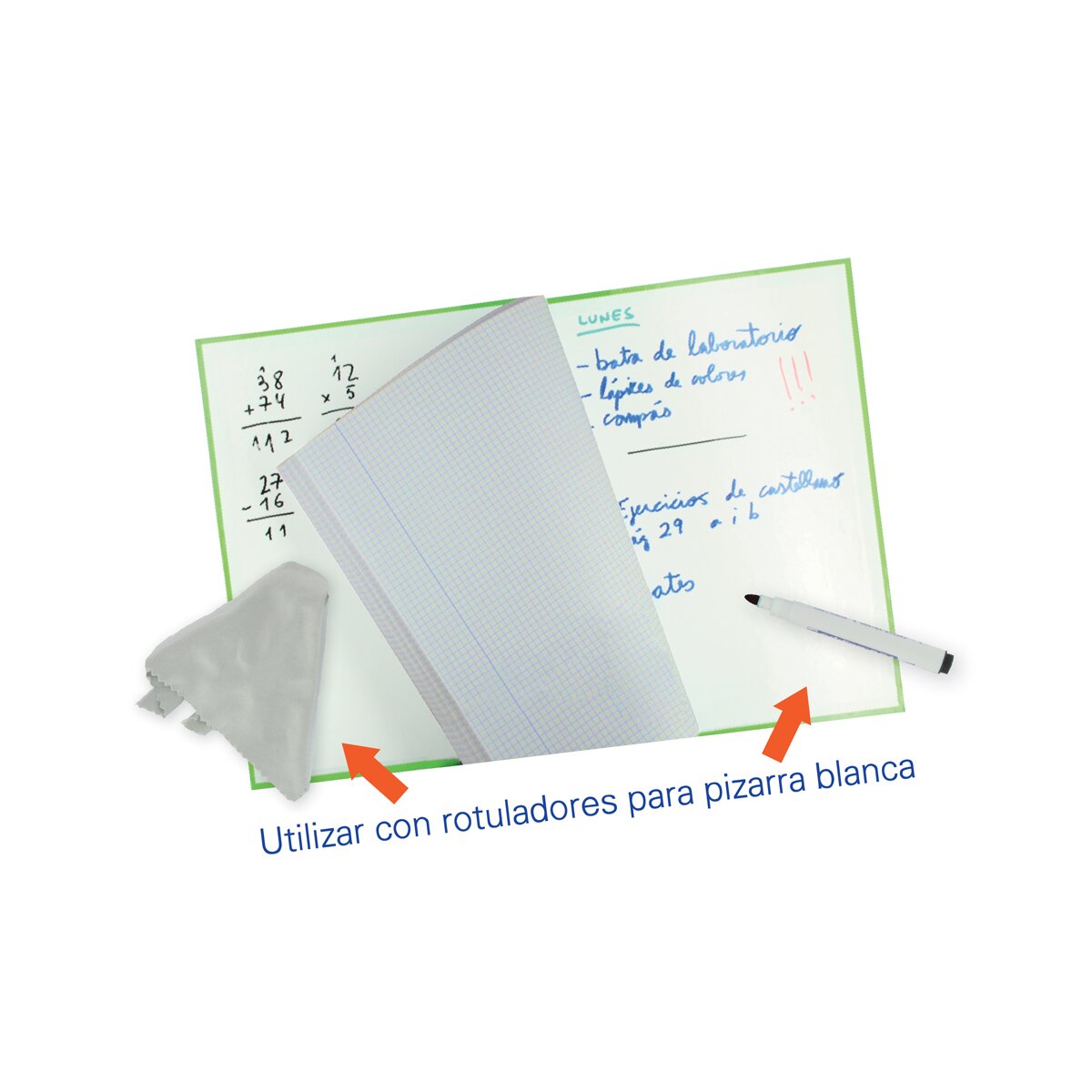 Pack 3 Cuadernos Espiral A4 80 Hojas Tapa Extra Dura White&Erase Oxford Colores Tendencia Multicolor-4