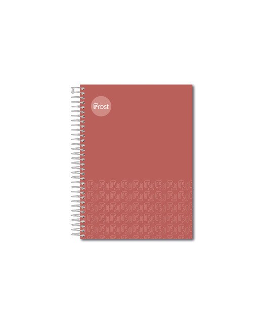 Caderno Espiral Tamanho um quarto Capa forrada 100 F. vermelho Vermelho-1