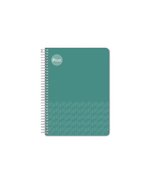 Caderno Espiral Tamanho um quarto Capa de plástico 80 F. verde Verde-1