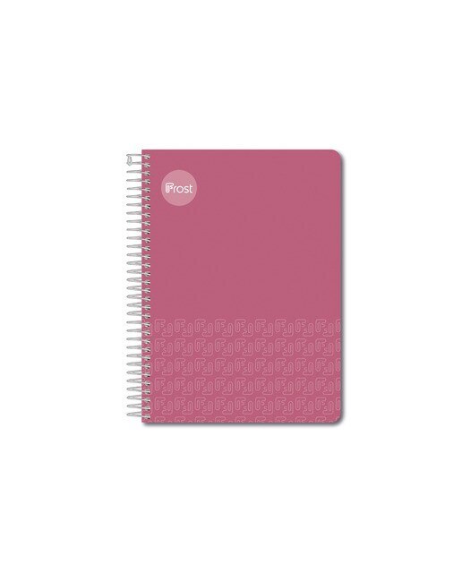 Caderno Espiral Tamanho um quarto Capa de plástico 80 F. rosa Rosa-1