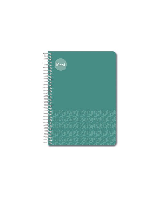 Caderno Espiral Tamanho um quarto Capa dura 80 F. verde Verde-1