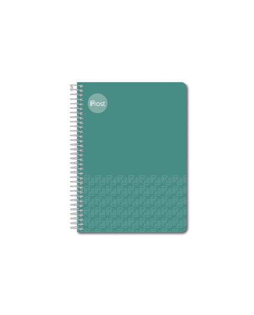 Caderno Espiral Tamanho um quarto Capa dura 80 F. verde Verde-1