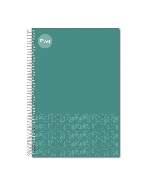 Caderno Espiral Fólio Capa forrada 100 F. verde Verde-1