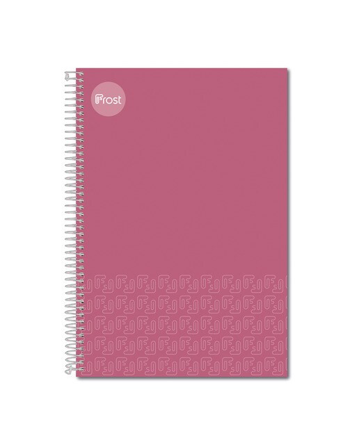Caderno Espiral Fólio Capa forrada 100 F. rosa Rosa-1