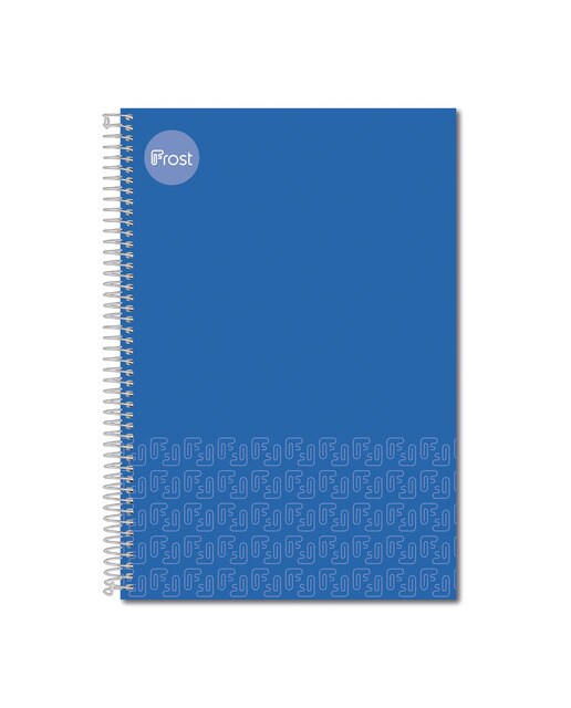 Caderno Espiral Fólio Capa forrada 100 F. azul Azul-1