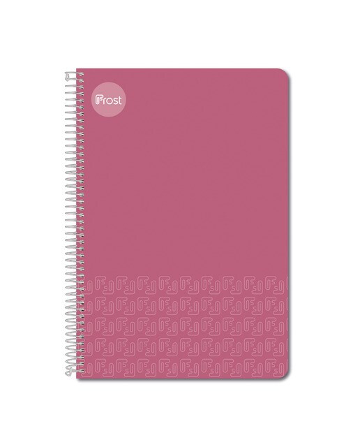 Caderno Espiral Fólio Capa dura 80 F. rosa Rosa-1