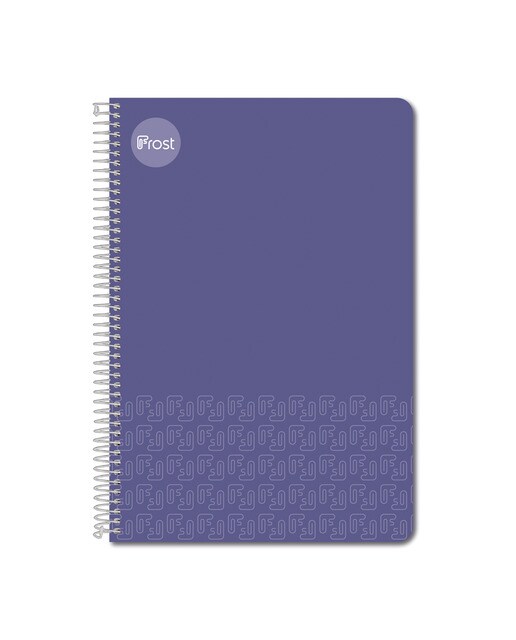 Caderno Espiral Fólio Capa de plástico 80 F. roxo Roxo-1