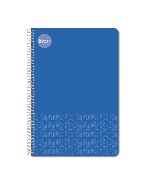 Caderno Espiral Fólio Capa de plástico 80 F. azul Azul-1