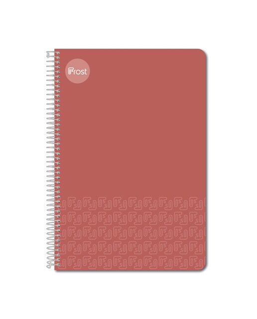 Caderno espiral Fólio Capa dura 80 F. vermelho Vermelho-1