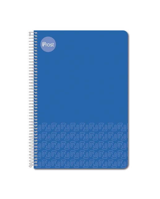Caderno Espiral Fólio Capa dura 80 F. liso azul Azul-1