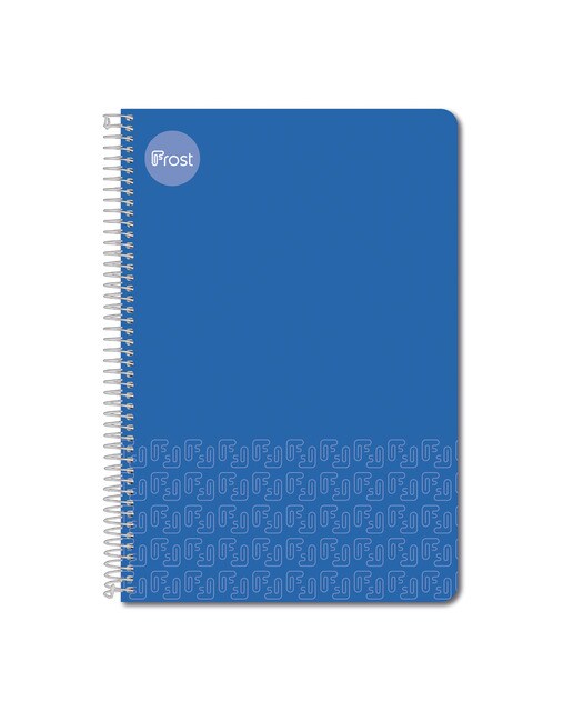 Caderno Espiral Fólio Capa dura 80 F. azul Azul-1