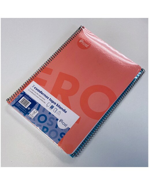 Pack de 3 Cadernos Espiral Folha Capa Mole 80 F - Artigo Sortido. Envio realizado de forma aleatória Sortido-7