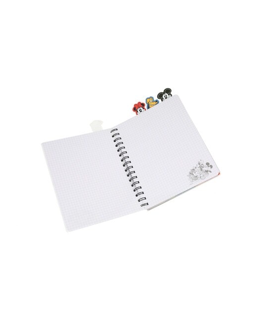 Caderno espiral com separadores 80 g 100 folhas Mickee Mouse Coolpack Sortido-4