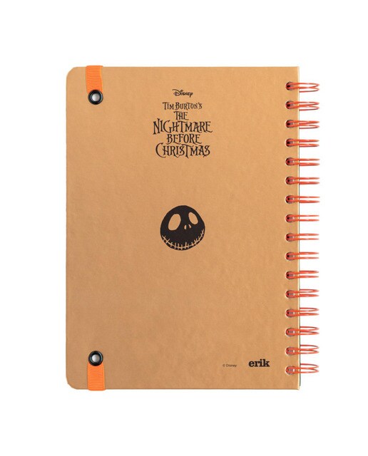 Cuaderno tapa forrada A5 Disney Pesadilla antes de Navidad Erik negro Negro / Naranja-2
