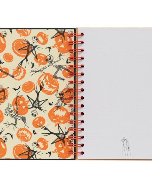 Cuaderno tapa forrada A5 Disney Pesadilla antes de Navidad Erik negro Negro / Naranja-3