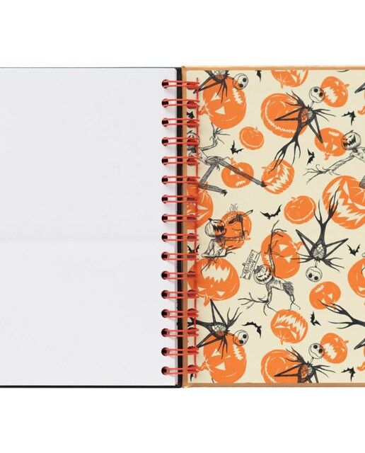 Cuaderno tapa forrada A5 Disney Pesadilla antes de Navidad Erik negro Negro / Naranja-4