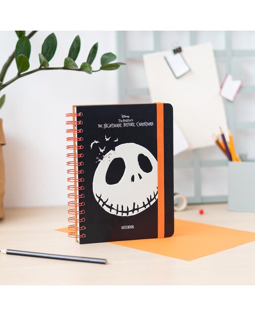 Cuaderno tapa forrada A5 Disney Pesadilla antes de Navidad Erik negro Negro / Naranja-5