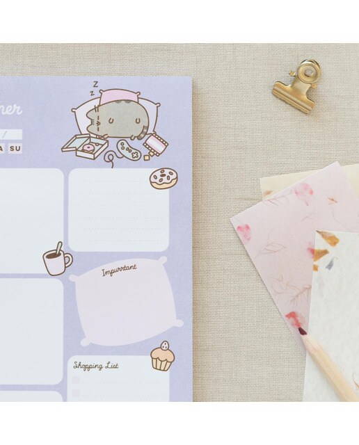 Bloco de notas escritório Pusheen Moments Erik lilás Lilás / Rosa-4