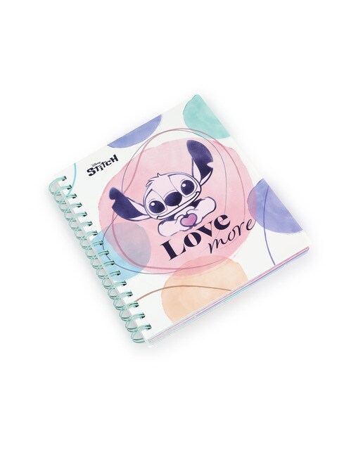 Caderno espiral A5 com  separadores 100 folhas quadriculadas Multicolor Stitch Coolpack Multicolor-2