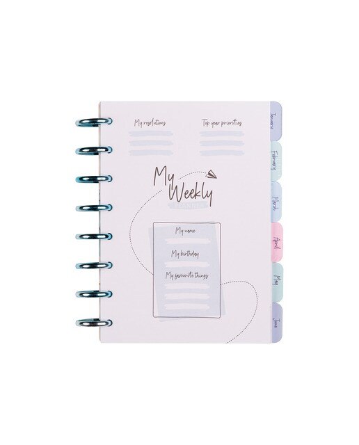 Agenda perpétua A5 200 páginas Stitch Coolpack Multicolor-2