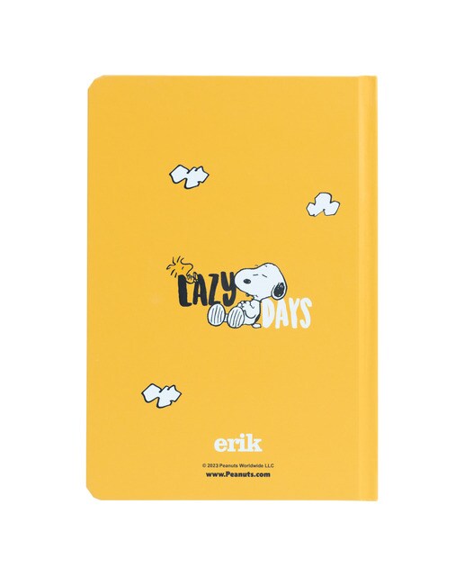Bloco de notas a5 Premium Snoopy lazy days Erik amarelo Amarelo / Preto-2