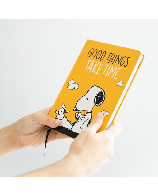 Bloco de notas a5 Premium Snoopy lazy days Erik amarelo Amarelo / Preto-5
