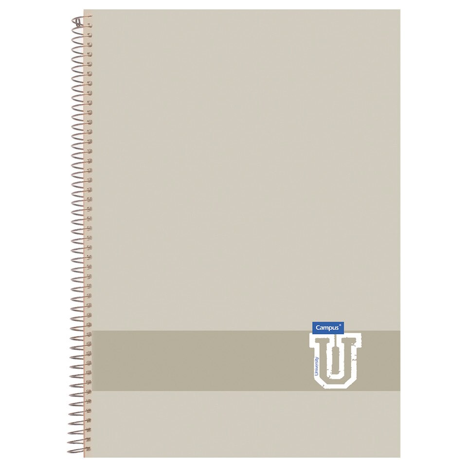Pack de 3 Cuadernos Campus A4 tapa polipropileno 80 hojas 90 gramos cuadricula 4x4mm colores tendencia 1 2