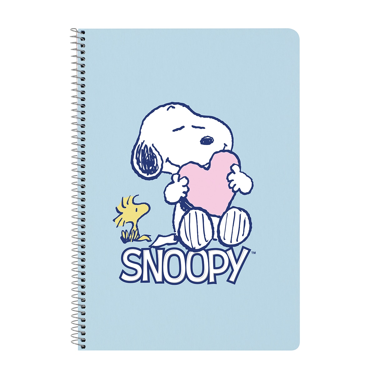 Imagem 0 de Bloco de Notas Capas Duras 80 Folhas Snoopy Safta Azul Claro