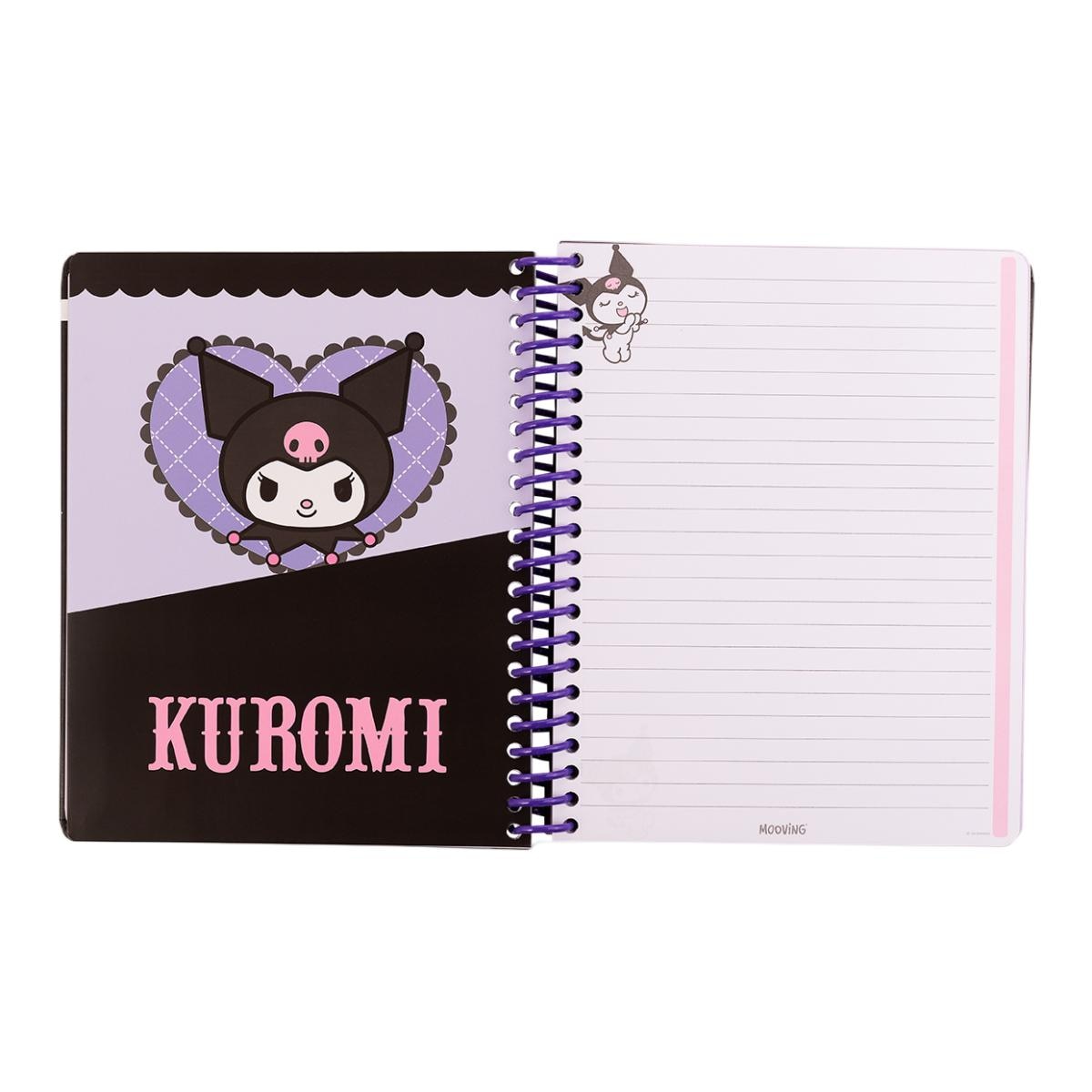 Caderno Premium 17x21 cm Kuromi Mooving Multicolor-4