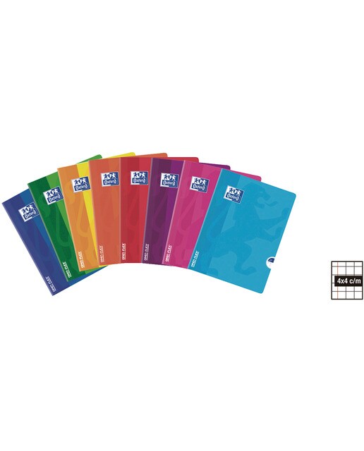 Imagen 0 de Libreta Grapada Openflex A4 48 Hojas con Cuadrícula 4 x 4 Tapa Plástico Oxford