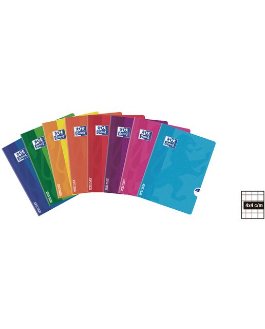 Bloco Agrafado Openflex A5 48 Folhas com Quadriculado 4 x 4 Capa Plástico Oxford 1