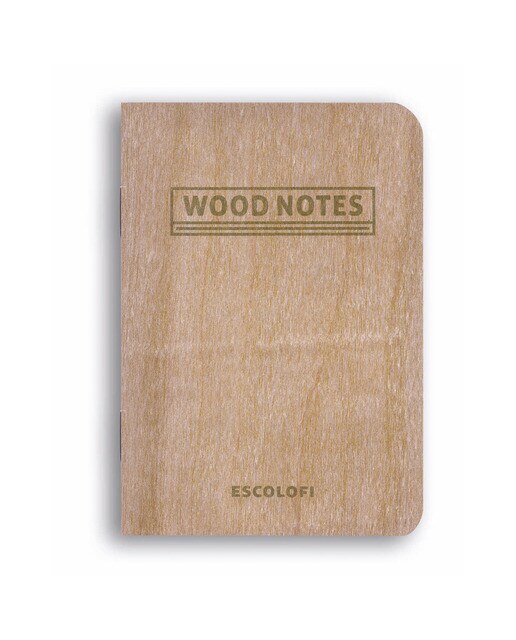 Blocos Agrafados Wood Notes 75X105 24 Folhas 90 G Escolofi Liso Castanho-1