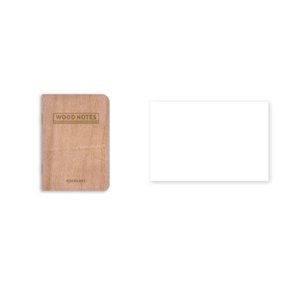 Blocos Agrafados Wood Notes 75X105 24 Folhas 90 G Escolofi Liso Castanho-2