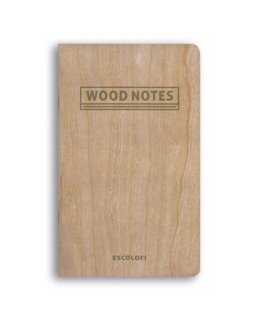 Blocos Agrafados Wood Notes 130X210 40 Folhas 90 G Escolofi Liso Castanho-1