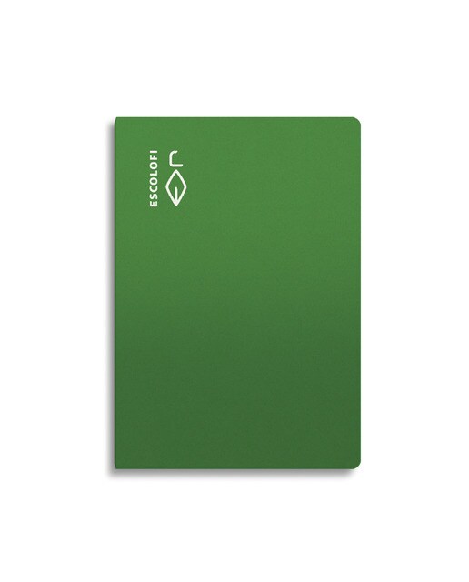 Bloco Agrafado Fólio 50 folhas 70 gramas Quadriculadas 6 x 6 Capa Semidura Verde-1
